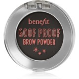 Benefit Goof Proof Brow Powder pudră pentru spr&acirc;ncene culoare 6 Cool Soft Black 1,9 g