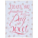 Cumpara ieftin Tablou suspendabil cu mesaj motivational Thank You 30 cm x 40 cm