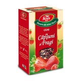 Ceai cu capsuni si fragi, 75g, Fares