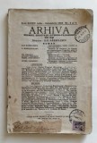 Arhiva &ndash; Revista de istorie, filologie si cultura romaneasca - 1930