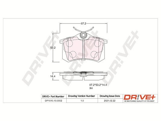 Dr!ve+ DP1010.10.0002 set placute frana,frana disc