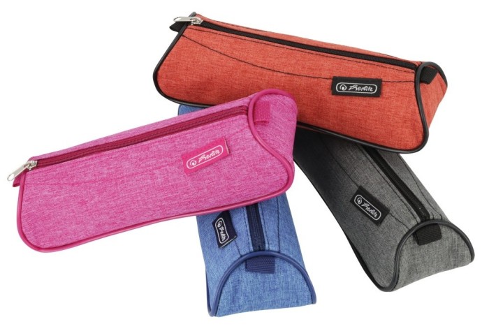 PENAR TIP ETUI TRIUNGHIULAR, MIX FETE/BAIETI, 4 CULORI ASORTATE HERLITZ