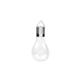 Lampa Solara LED Decorativa sub forma de Bulb, pentru exterior, suspendata, IP65, Ultron Transparent, lumina calda