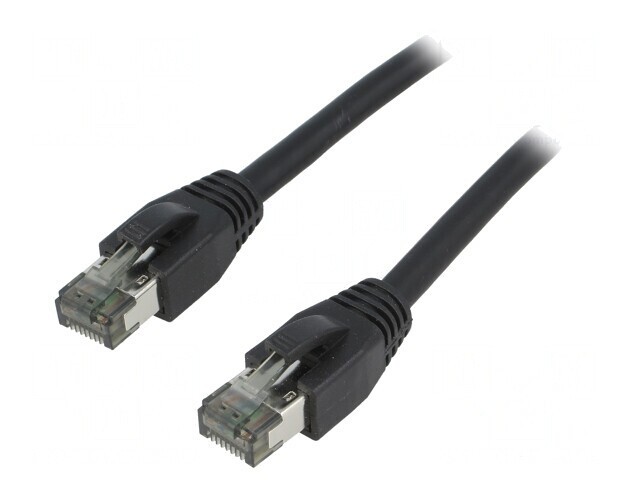 Cablu Patch Negru Cat 8.1 S/FTP 1.5m LSZH