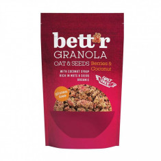 Granola cu fructe de padure si cocos fara gluten eco 300g Bettr