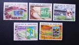Haute-Volta (Volta Superioară) 1970 Istoria Campionatului Mondial de Fotbal "Stamp on Stamp" Serie Completa 5v Ștampilat Ouagadougou - A90