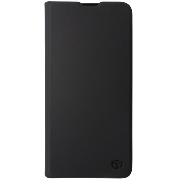 Husa tip carte cu stand Techsuit Magnet Skin neagra pentru Motorola Moto E22, E22i