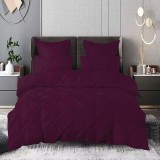 Lenjerie pat finet uni 6 piese mov