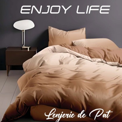 Lenjerie de pat finet ,,enjoy life safron foto