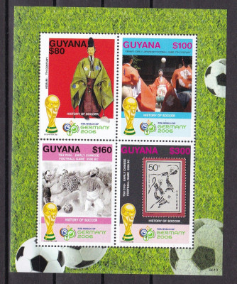 Guyana 2006 sport fotbal MI 7876-7879 kleib. MNH w57 foto