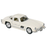 Masinuta die cast Mercedes-Benz 300SL Coup&eacute; 1954, scara 1:36, 12.8 cm, alb, Goki