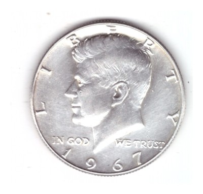 Moneda SUA 1/2 dollar/dolar 1967, stare buna, curata foto