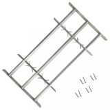 Grilaj de siguranță pentru ferestre cu 3 bare transversale 1000-1500mm, vidaXL