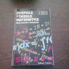 FORMULE SI TABELE MATEMATICE - E. ROGAI