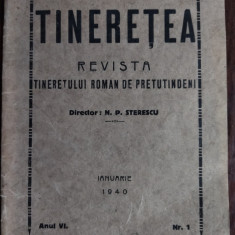 REVISTA TINERETEA no.1/1940:Radu Beligan/Virgil Carianopol/Radu Gyr/G.Uscatescu+