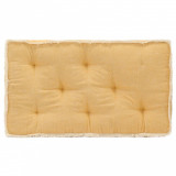 Pernă pentru canapea din paleți, galben, 73 x 40 x 7 cm, vidaXL