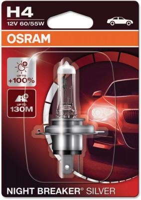 Bec halogen H4 12V Osram Night Breaker Silver +100% blister foto