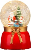 Glob decorativ de Craciun cu LED alb cald, MagicHome, 10x10x16 cm
