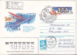 Bnk ip URSS 1987 - aviatie - personalitati - 50 ani de la zborul URSS -Polul Nord - USA - stampila ocazionala, Dupa 1950