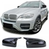 Capace oglinzi de schimb aspect sport lucios negru, potrivite pentru BMW X5 E70 X6 E71 Performance AutoTuning
