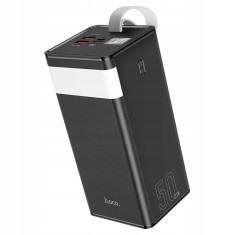 Baterie externa Hoco, 50000mAh, 22.5W, PD, USB/USB-C, Quick Charge, Lanterna, Negru
