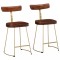 Gossi scaune de bar 2 buc 49x43x79 cm lemn masiv de mango