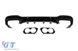 Difuzor tip 43 potrivit pentru bara din spate A Design line, GLC63, GLC43 a Mercedes GLC SUV X253 2015-2022 -oo--oo-, cu garnitura de lac negru Perfor