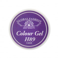 Gel color unghii, vopsea de arta, seria Noble Purple, Global Fashion, 5gr, H89