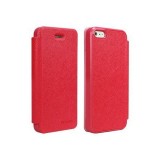 Husa Mercury Fancy Flip iPhone 4 / 4S Rosu Blister, Cu clapeta, Piele Ecologica