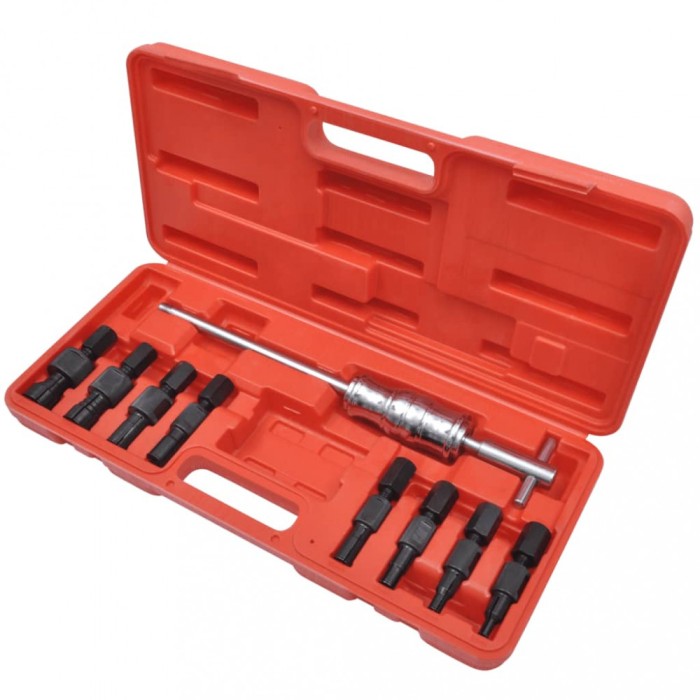 Set extractor de rulmenți cu prindere interioară 9 buc.
