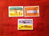 Serie Elvetia 1976 - Telecomunicatii - ITU , 3 valori, Nestampilat