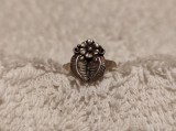 Argint INEL unic 1900 art nouveau FRANTA ornat SPLENDID de efect DELICAT finut