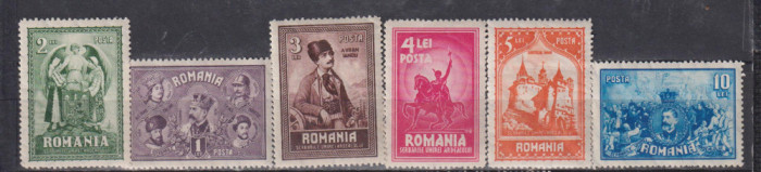 10 ANI DE LA UNIREA TRANSILVANIEI 1929 LP 82 MNH