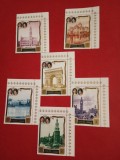 AJMAN, ROYAL VISIT - SERIE COMPLETĂ MNH, Nestampilat