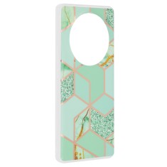 Husa Honor Magic6 Lite Techsuit Marble, Green Hex