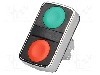 Intrerupator dublu, 22mm, seria Harmony XB4, IP66, SCHNEIDER ELECTRIC - ZB4BA7340