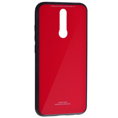 Husa XIAOMI RedMi 8 - Glass (Rosu) foto