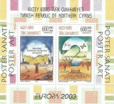 |Cipru, zona turceasca, bloc, Europa CEPT, 2003, MNH