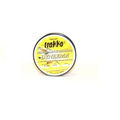 FIR TEXTIL TRAKKO DYNEEMA PERFORMANCE SPINNING VERDE FLUO 100M 0.10MM foto