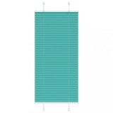 Jaluzea plisată vidaXL verde petrol 60x100 cm, montare cu/fără găurire, opacă, protecție solară, design modern