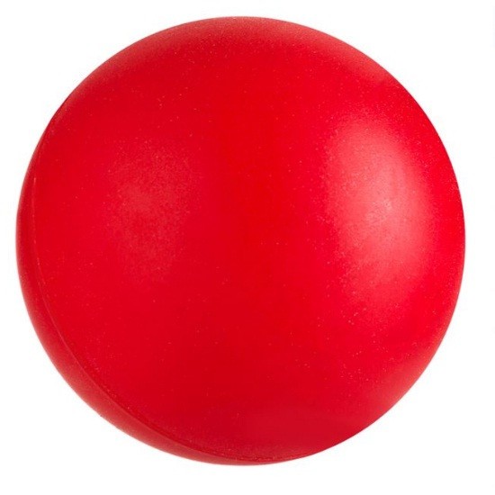 Jucarie pentru caini in forma de minge, Minge, Cauciuc, Rosu, 6.5 cm
