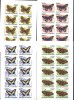 231-BURUNDI 2011-FLUTURI-4 blocuri cu 10 timbre nedantelate MNH, Nestampilat