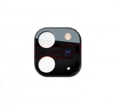 Lentila camera spate transformare iphone x in iphone 11 pro / 11 pro max black foto