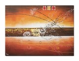Cumpara ieftin Tablou gigant abstract pictat manual birou, living, Fantezie in abstract 3, 120x90cm ulei pe panza in relief efect 3D, gata de expus pe perete