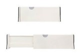 Organizator reglabil pentru sertar, plastic, alb, 27-44cm
