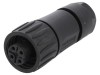 Conector Circular 4-PIN Mamă cu Șurub pe Cablu