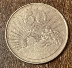 C50 - Moneda foarte veche - Zimbabwe - 50 centi - 1997