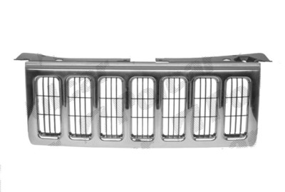 Grila radiator Jeep Commander (Wh), 09.2005-09.2010, crom/negru, 55156975AC, 342005 foto