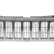 Grila radiator Jeep Commander (Wh), 09.2005-09.2010, crom/negru, 55156975AC, 342005