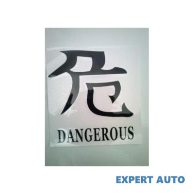 Abtibild dangerous culoare negru reflectorizant cod:dz-22 Alta marca Alt model #7 foto
